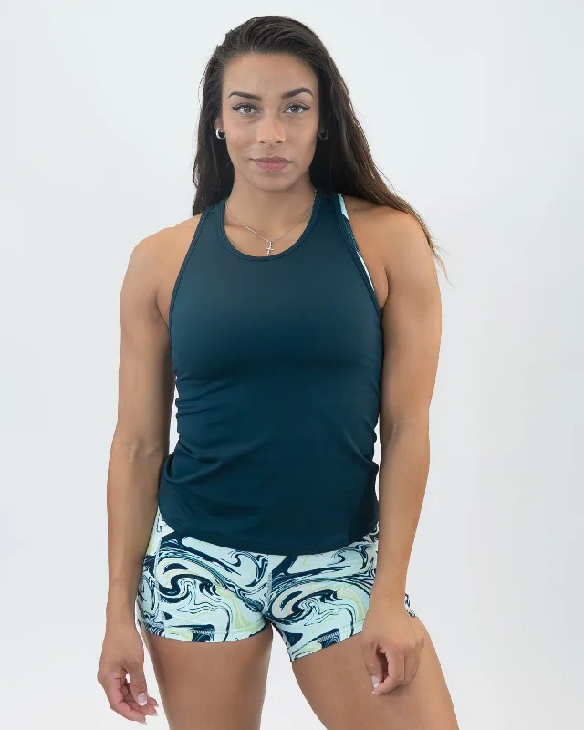 Performance Yoga Wear Now At Exclusive Discounts Lux Tank - Navy