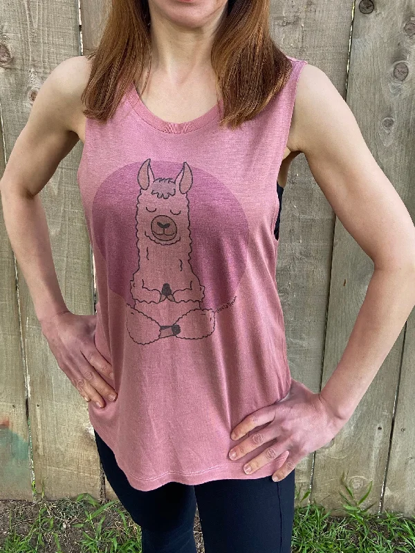 Flexibility Meets Affordability In Our Yoga Wear Sale Meditation Alpaca Boyfriend Tee