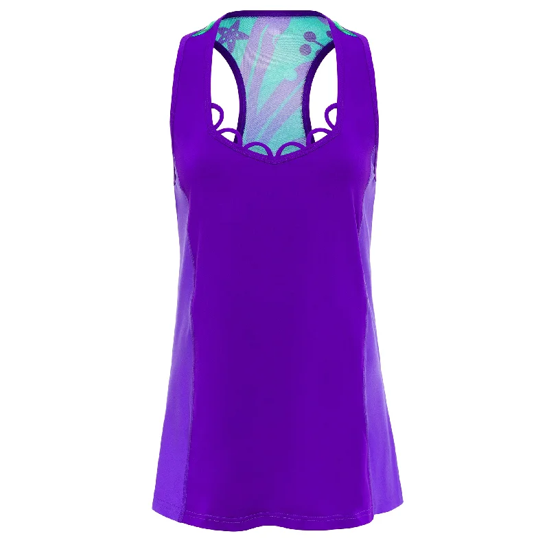 Affordable Yoga Fashion For Every Pose Mermaid Princess Flow Tank Top