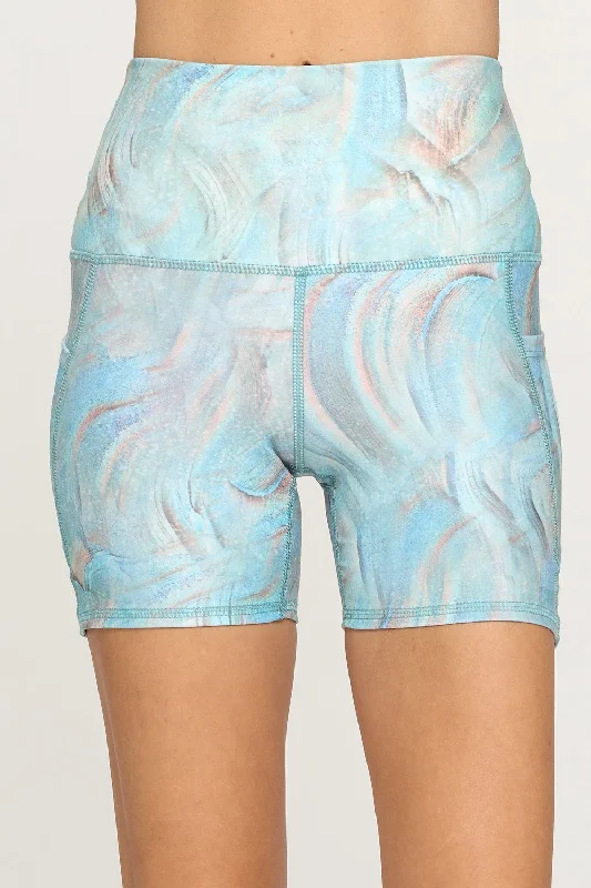 The Best Yoga Clothing At The Best Prices Mia Shorts - Peacock Marble Glaze w Pockets 5" (High-Waist) The Best Yoga Clothing At The Best Prices Mia Shorts - Peacock Marble Glaze w Pockets 5" (High-Waist)