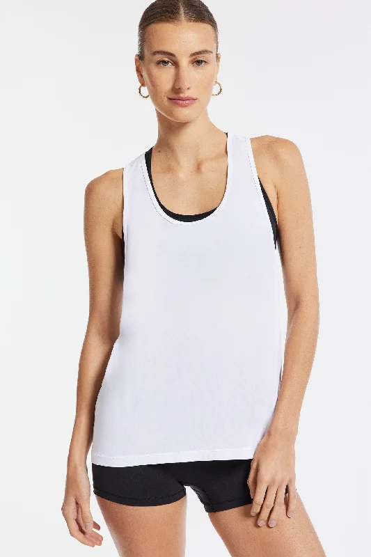 Limited-Time Sale On Stylish Yoga Apparel Featherweight Tank - White