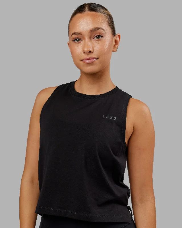 Stretch, Move, And Save On Yoga Clothing Deluxe PimaFLX Tank - Black