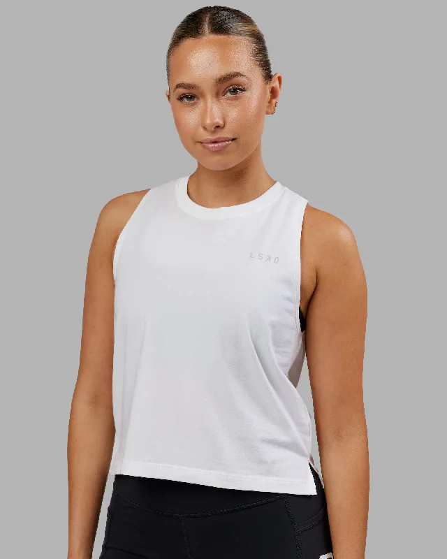 Your Yoga Essentials, Now At Lower Prices Deluxe PimaFLX Tank - White