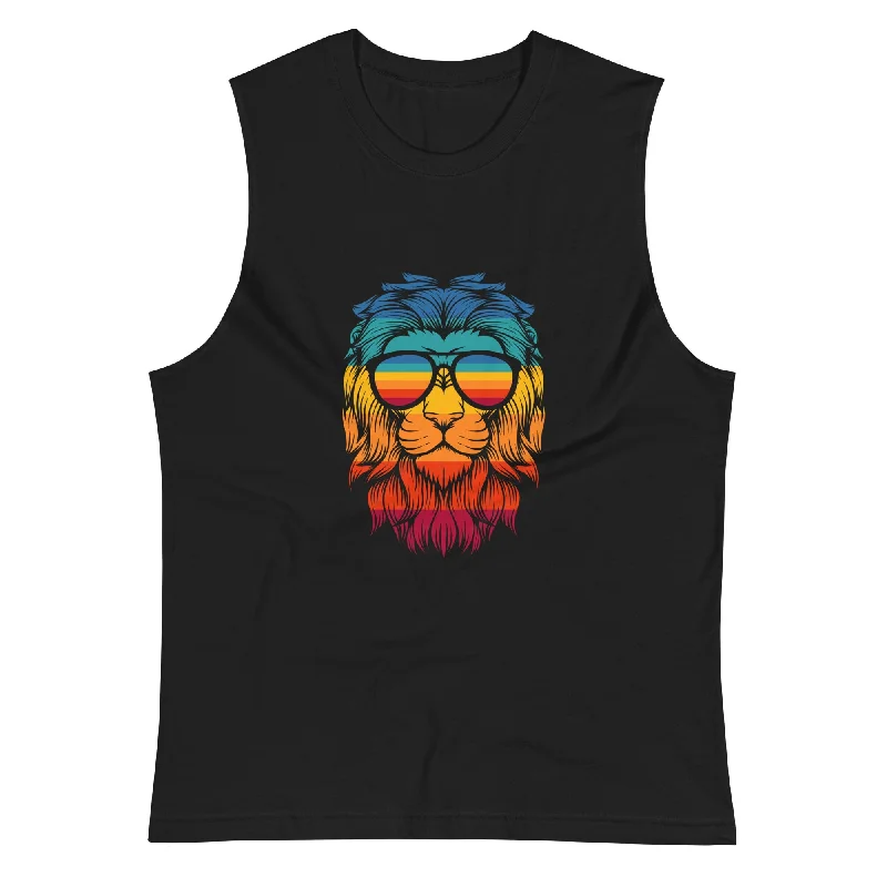 Retro Lion Muscle Shirt