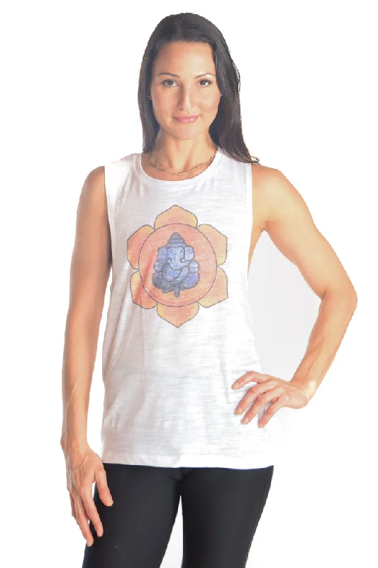 Yoga Wear At Unbeatable Prices Sacral Chakra on Boyfriend Tank