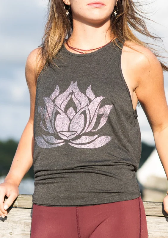 Sparkle LOTUS Anthracite Camille Tie-Back Tank