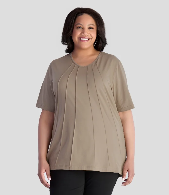 The Perfect Fit At The Perfect Price Stretch Naturals Lite Pintuck Top