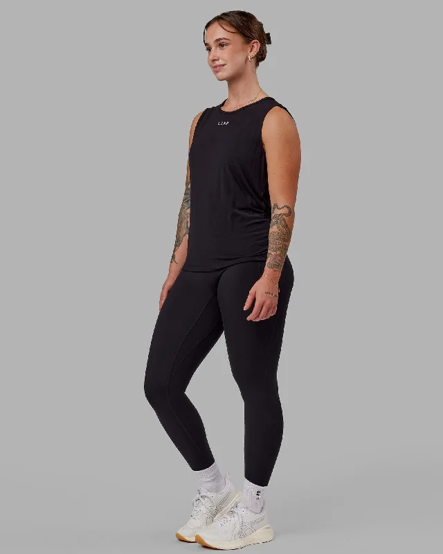 Move Freely With Premium Yoga Clothes At Great Prices Swivel Open Back Tank - Black