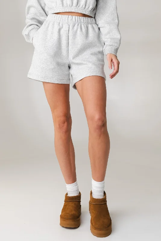 Master Every Pose With Premium Yoga Wear Deals Vitality Uni Cozy Short - Stone Marl