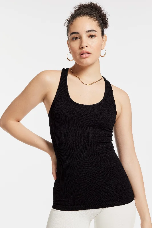 Stretch Your Limits, Not Your Wallet Varick Tank - Caviar
