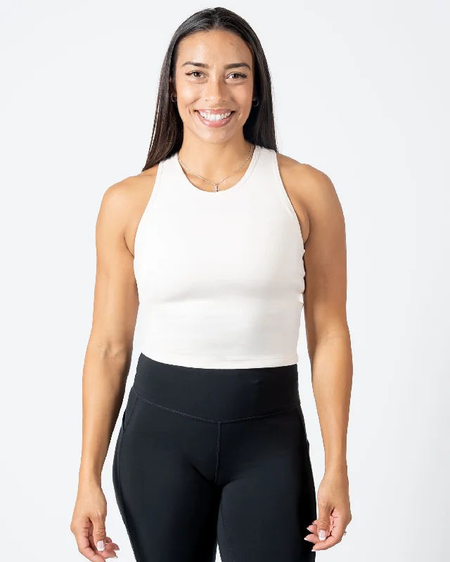 Flow In Comfort With Stylish Discounts Vinyasa Crop Top - Jet Stream