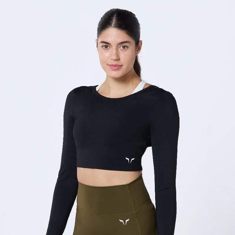 Warrior Crop Top 2.0 - Black