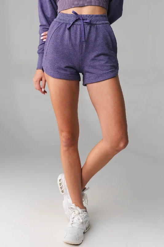Trendy Yoga Outfits At Budget-Friendly Prices Vitality Women's Studio Short - Violet Marl