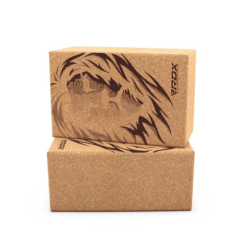 Comfort Meets Style In Our Yoga Sale RDX D1 Cork Yoga Block Non-Slip Brick