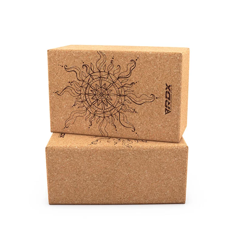 Flexible Prices For Flexible Moves RDX D2 Cork Yoga Block Non-Slip Brick