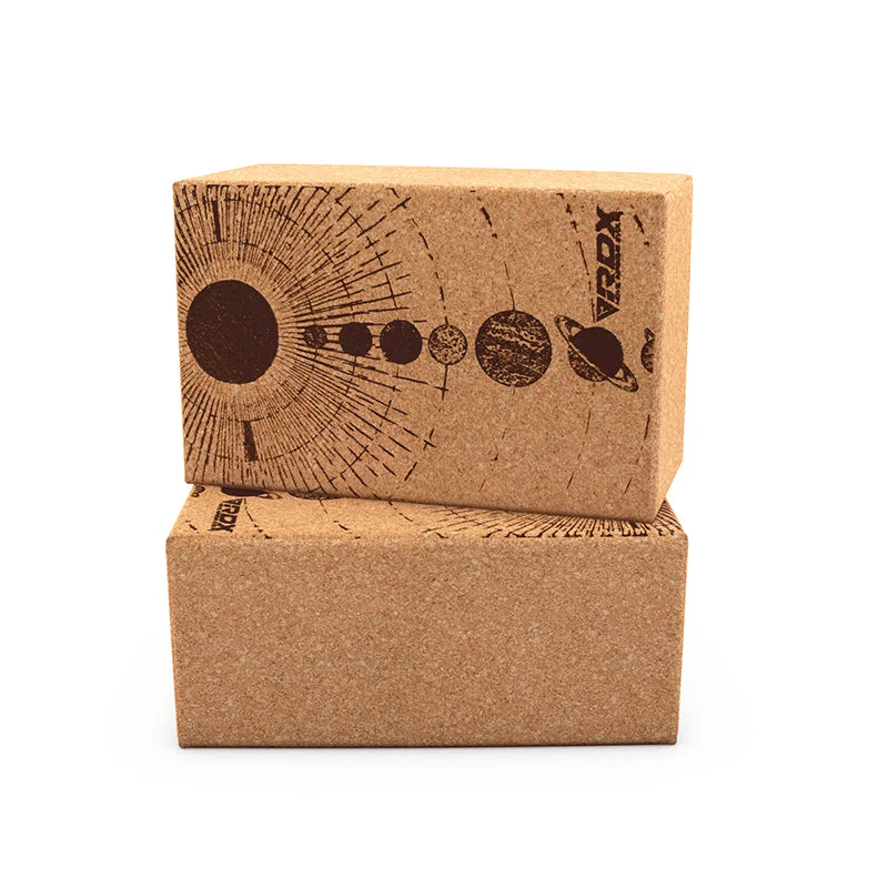 Flow Into Savings On Top Yoga Products RDX D4 Cork Yoga Block Non-Slip Brick