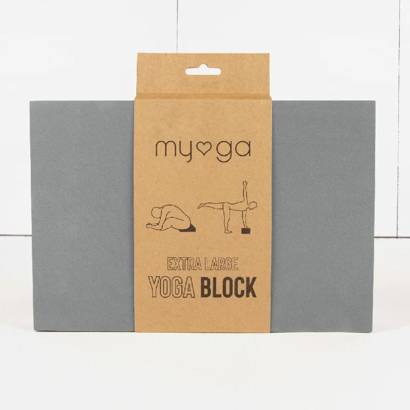 Bring Balance To Your Practice And Budget Extra Large Foam Yoga Block - Grey