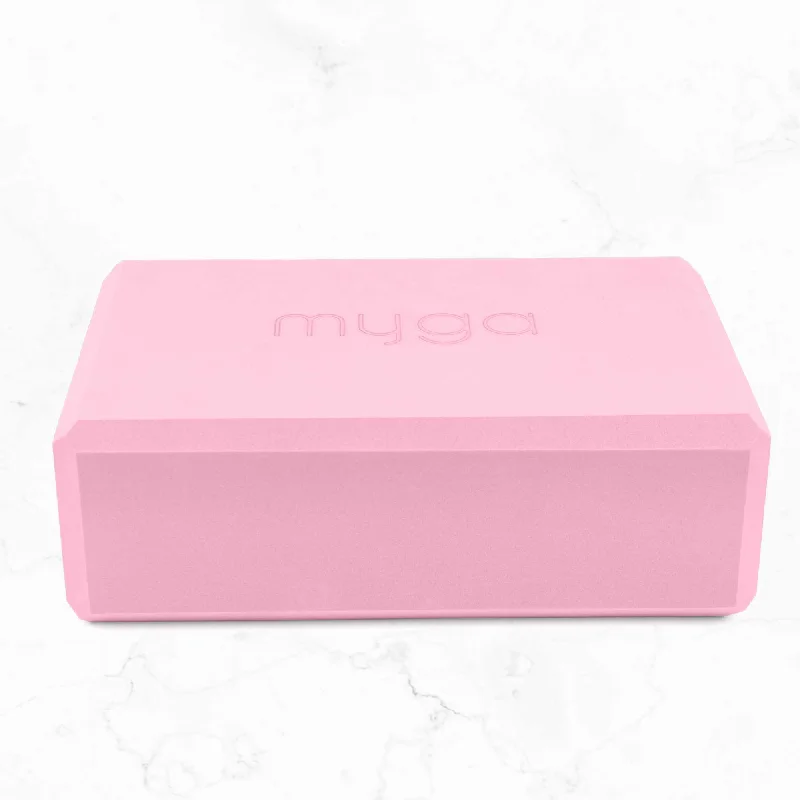 Your Yoga Journey Starts With Savings Foam Yoga Block - Dusty Pink