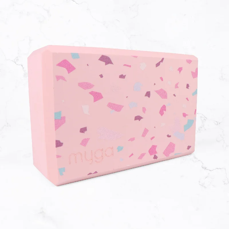 Flow Into Savings On Must-Have Yoga Accessories Foam Yoga Block - Terrazzo