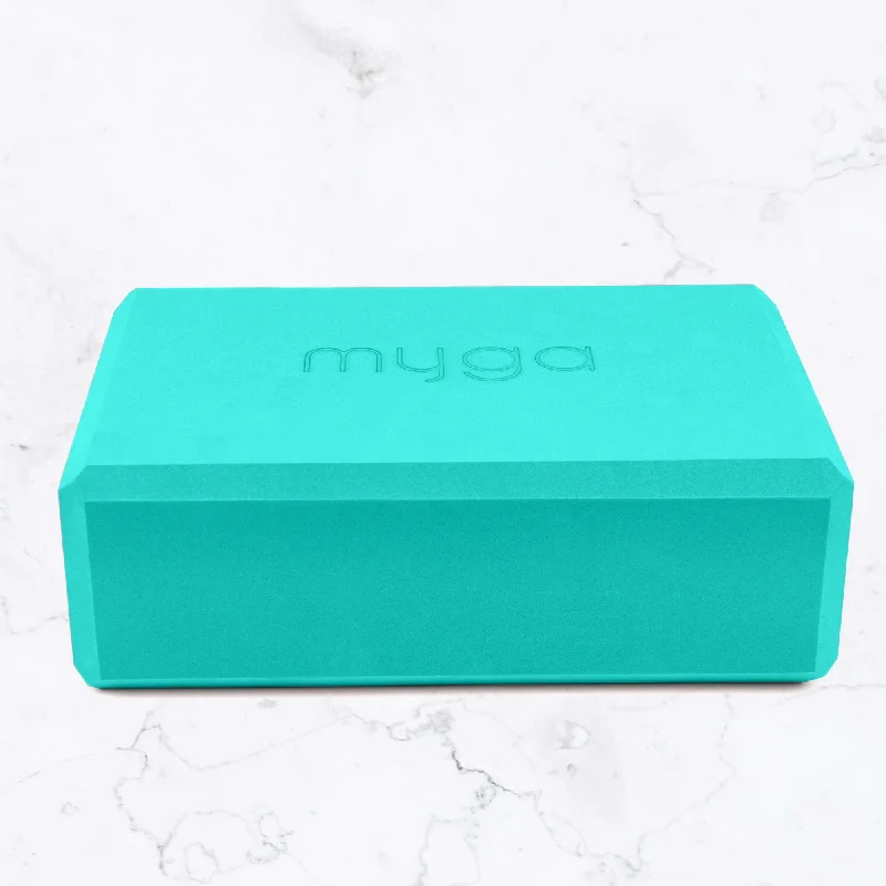 Support Your Flow With Discounted Yoga Equipment Foam Yoga Block - Turquoise