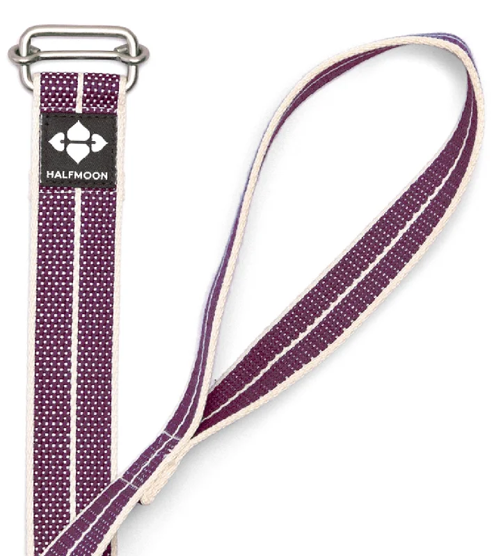 Designed For Movement, Priced For Savings Halfmoon 8' Organic Cotton Loop Strap Plum Weave