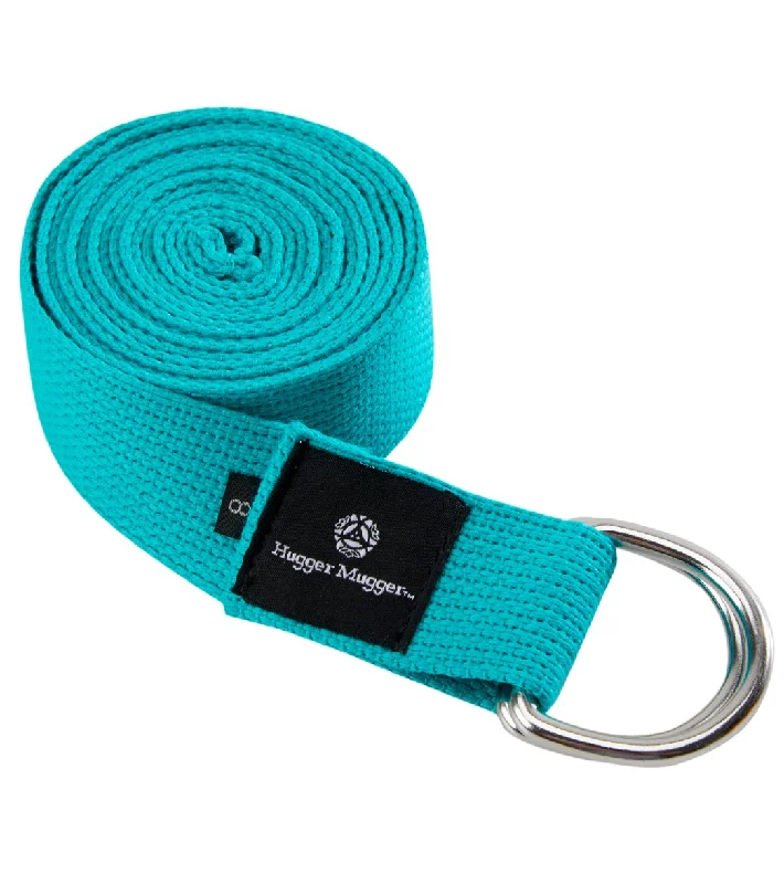 Feel Good, Look Great, Spend Less On Yoga Gear Hugger Mugger D-Ring Cotton Strap 8' Teal Feel Good, Look Great, Spend Less On Yoga Gear Hugger Mugger D-Ring Cotton Strap 8' Teal