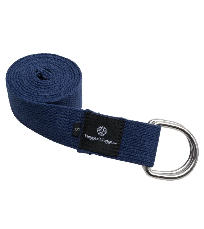 Mindful Movement Starts With Mindful Savings Hugger Mugger D-Ring Cotton Yoga Strap 6' Navy Mindful Movement Starts With Mindful Savings Hugger Mugger D-Ring Cotton Yoga Strap 6' Navy