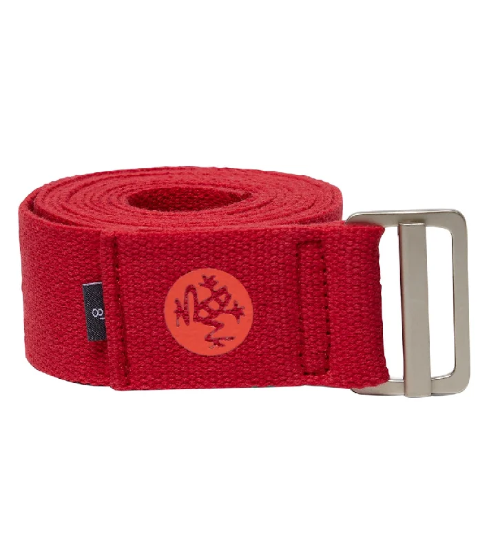 Stay Grounded With Yoga Gear On Sale Manduka AligN 8' Yoga Strap Rose