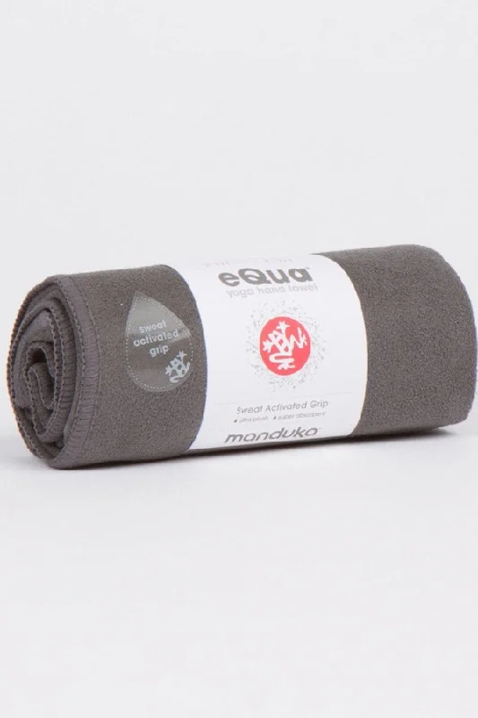 Balance Comfort And Cost With Yoga Discounts MANDUKA // eQUA HAND YOGA TOWEL - THUNDER