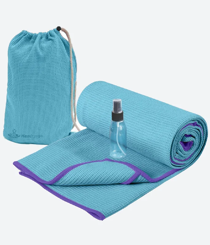 Relax And Restore With Yoga Accessories On Sale Heathyoga Microfiber Silicone Coating Layer Yoga Towel - Teal Relax And Restore With Yoga Accessories On Sale Heathyoga Microfiber Silicone Coating Layer Yoga Towel - Teal