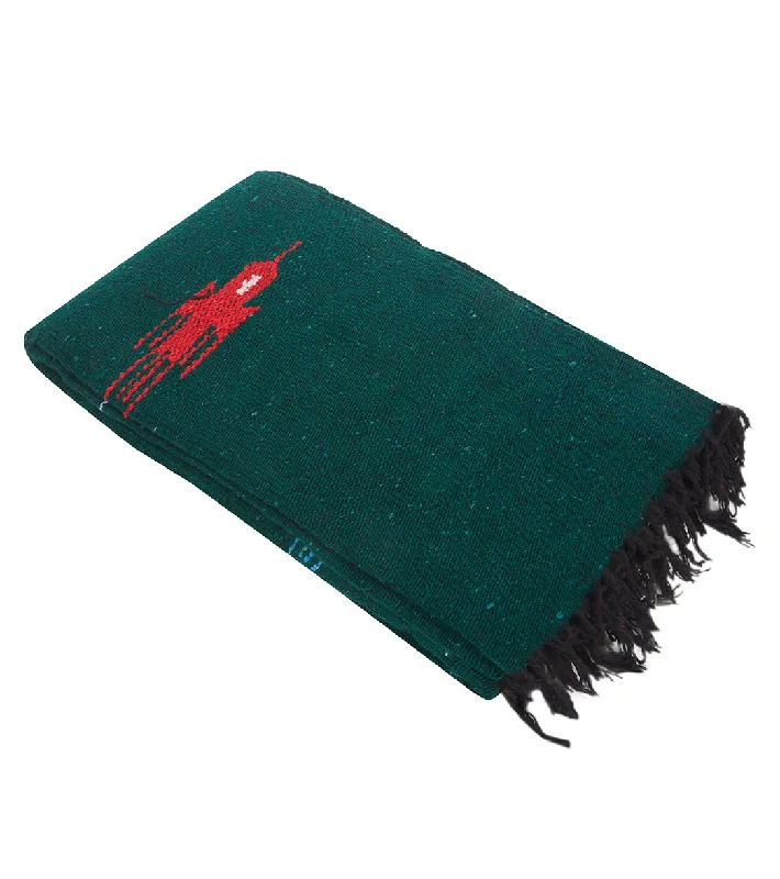 Comfort Meets Style In Our Yoga Sale West Path Thunderbird Mexican Yoga Blanket Dark Green Comfort Meets Style In Our Yoga Sale West Path Thunderbird Mexican Yoga Blanket Dark Green
