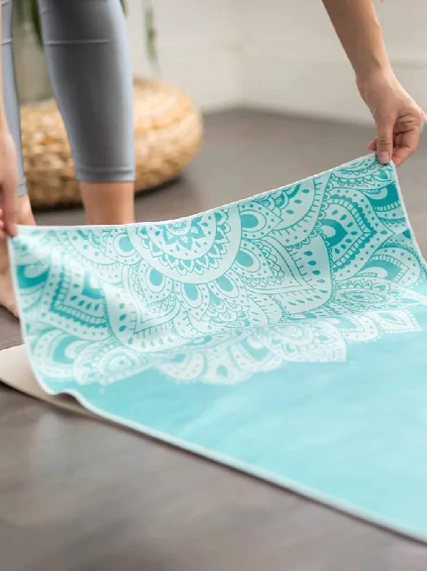 Elevate Your Experience With Must-Have Yoga Gear Yoga Design Lab Mat Towel - Mandala Turquoise Elevate Your Experience With Must-Have Yoga Gear Yoga Design Lab Mat Towel - Mandala Turquoise