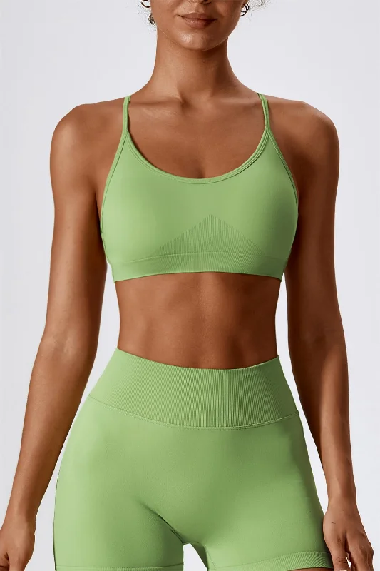 Unbeatable Deals On Breathable Yoga Apparel Chic Strappy Back Seamless Sports Bra