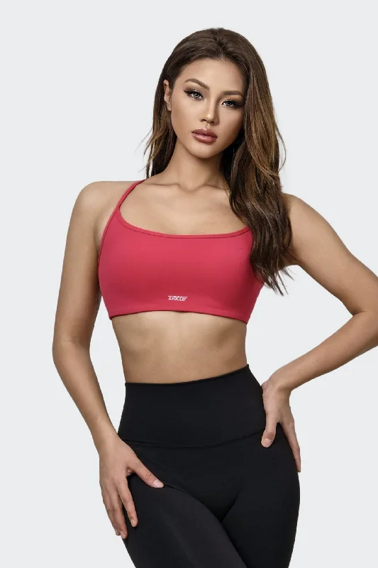 Limited-Stock Sale On Yoga Tops And Leggings Crossover Open Back Sports Bra