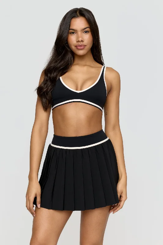 Find Balance In Stylish And Affordable Yoga Wear DayFlex Plunge Neck Push-Up Sports Bra - Shadow Black And Buttermilk Find Balance In Stylish And Affordable Yoga Wear DayFlex Plunge Neck Push-Up Sports Bra - Shadow Black And Buttermilk