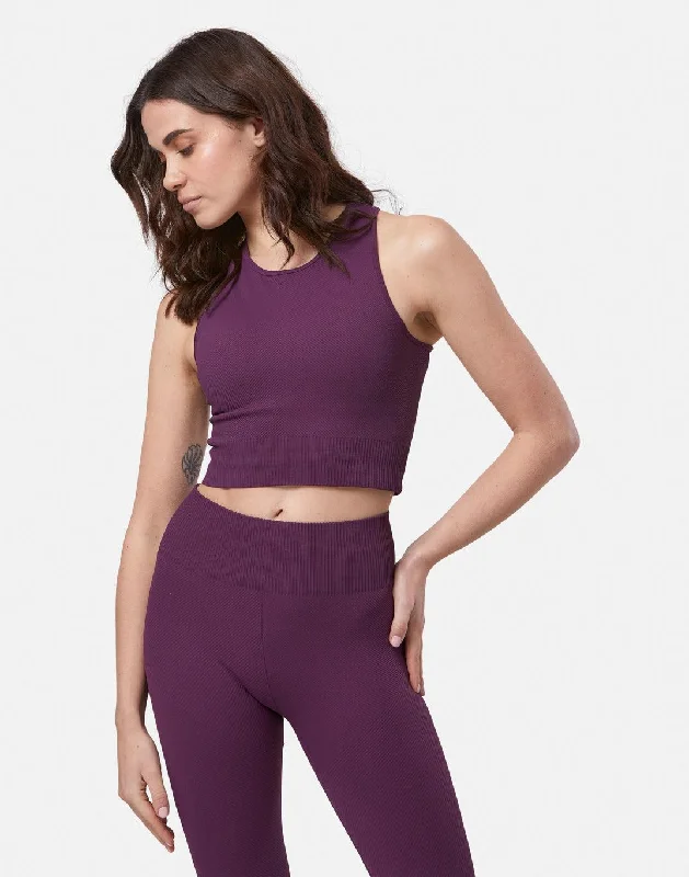 The Yoga Wear Sale You’Ve Been Waiting For Lotus Chevron Bra in Sangria