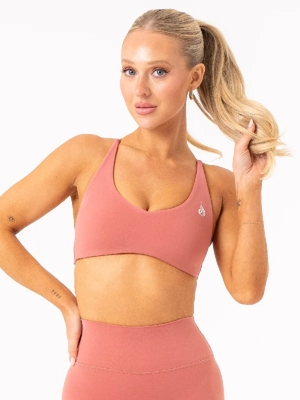 Your Go-To Yoga Outfits Now More Affordable NKD Embody Sports Crop - Dusty Pink