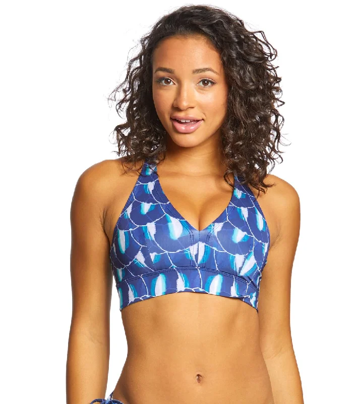 Onzie Stunning Yoga Sports Bra Blue Geode