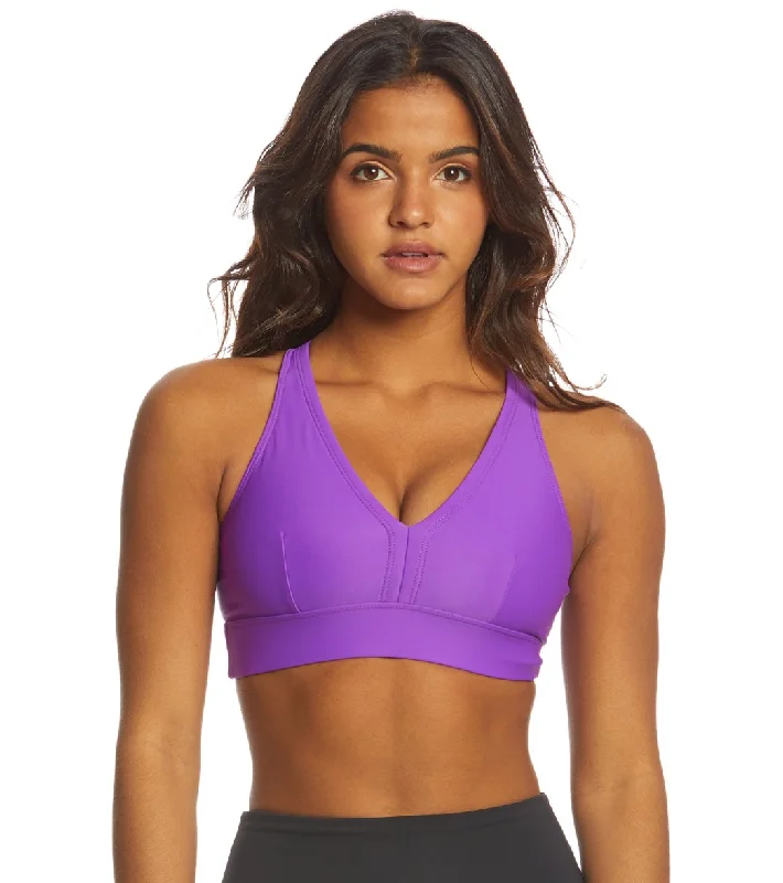 Onzie Stunning Yoga Sports Bra Electric Purple