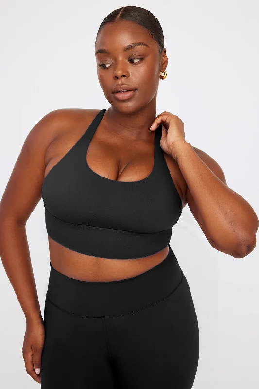 Flexibility Meets Affordability In Our Yoga Wear Sale SKINLUXE LONGLINE TANK SPORTS BRA - SHADOW BLACK Flexibility Meets Affordability In Our Yoga Wear Sale SKINLUXE LONGLINE TANK SPORTS BRA - SHADOW BLACK