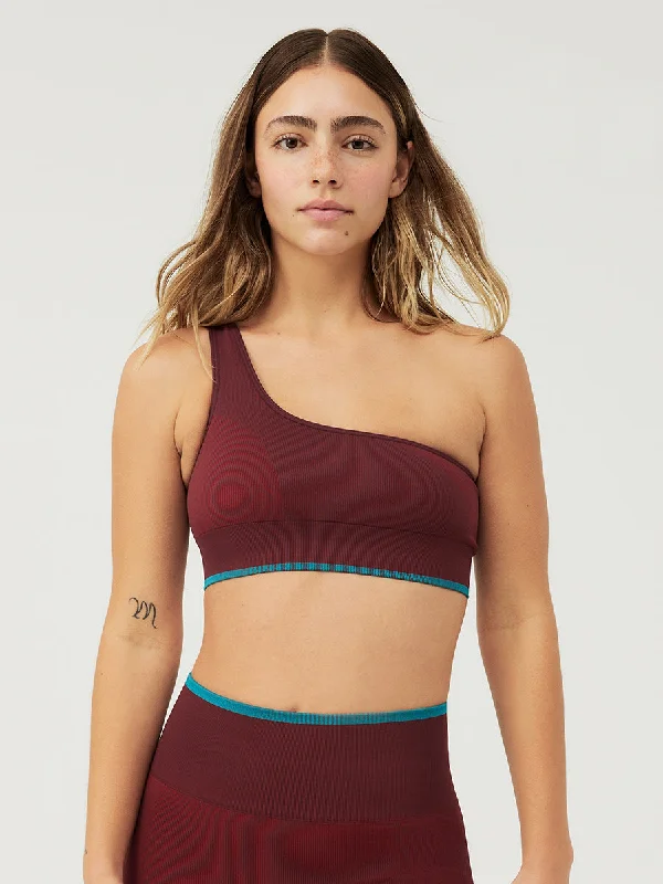 Stretch, Move, And Save On Yoga Clothing SeamlessRib One Shoulder Bra