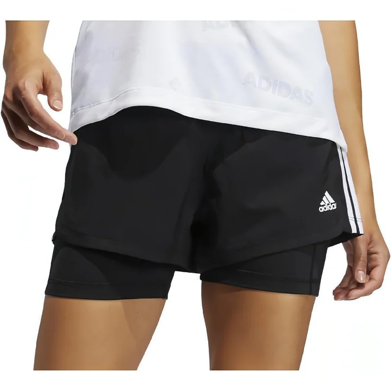 Elevate Your Practice With Affordable Yoga Wear adidas Pacer 3 Stripes Woven 2 In 1 Womens Training Shorts - Black Elevate Your Practice With Affordable Yoga Wear adidas Pacer 3 Stripes Woven 2 In 1 Womens Training Shorts - Black