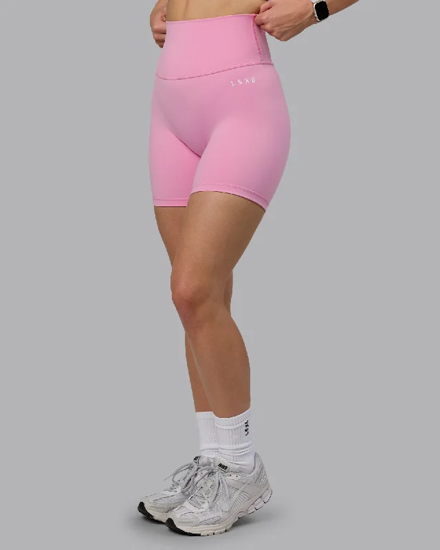 Breathe, Stretch, And Save On Yoga Apparel Base 2.0 Mid-Length Shorts - Bubblegum