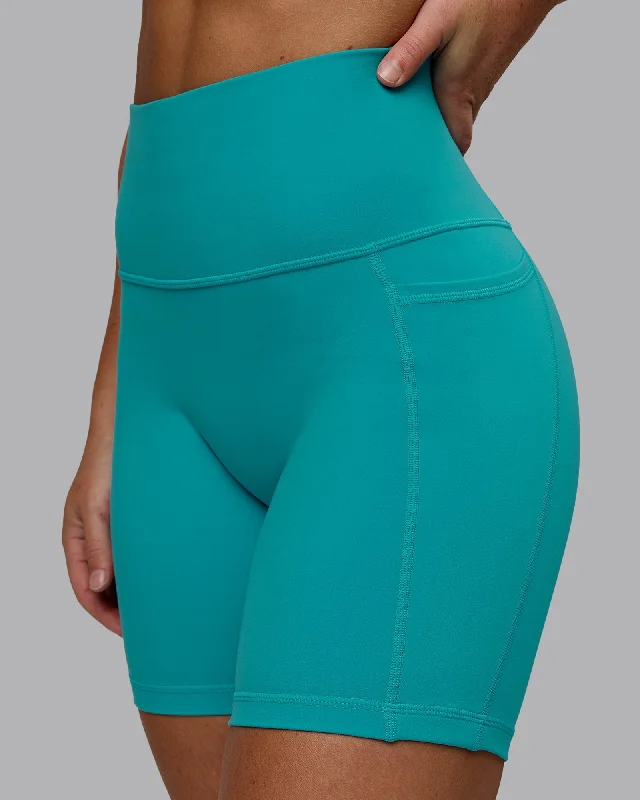Flow In Comfort With Stylish Discounts Fusion Mid-Length Shorts - Uplift Blue