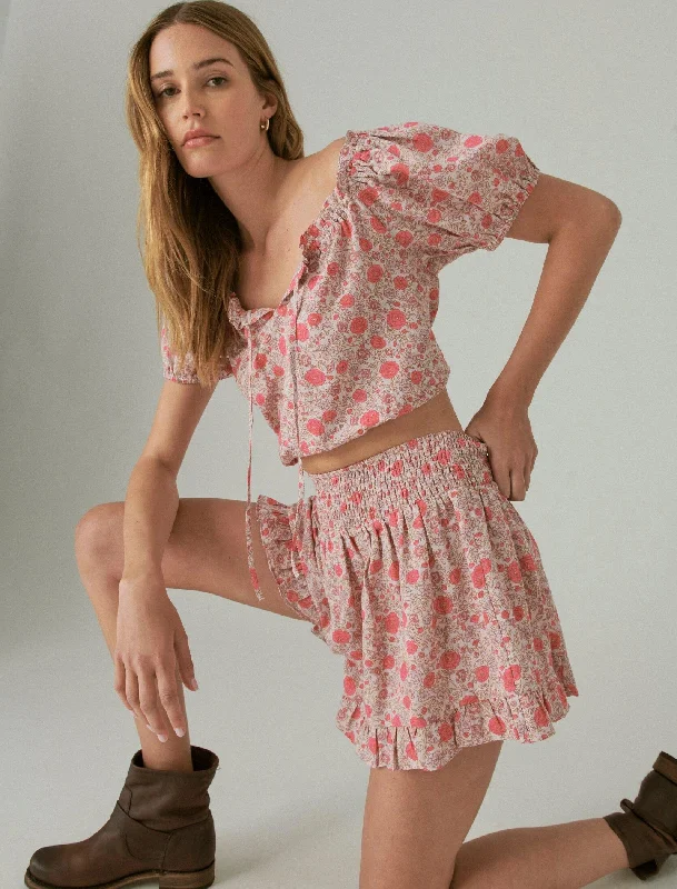 Comfortable, Stylish, And Now More Affordable Lucky Brand Womens Printed Matchback Short Comfortable, Stylish, And Now More Affordable Lucky Brand Womens Printed Matchback Short