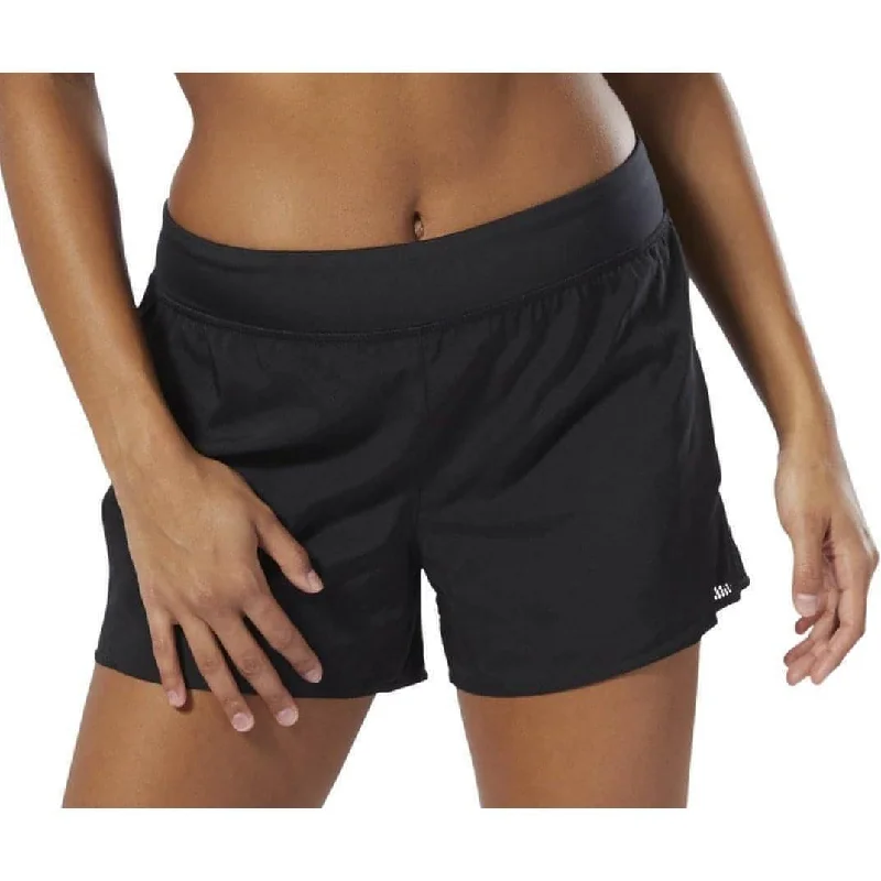 Move With Confidence In Discounted Yoga Outfits Reebok Workout Ready Knit Woven Womens Training Shorts - Black Move With Confidence In Discounted Yoga Outfits Reebok Workout Ready Knit Woven Womens Training Shorts - Black