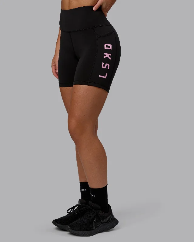Performance Yoga Wear Now At Exclusive Discounts Rep Mid-Length Shorts - Black-Bubblegum Performance Yoga Wear Now At Exclusive Discounts Rep Mid-Length Shorts - Black-Bubblegum