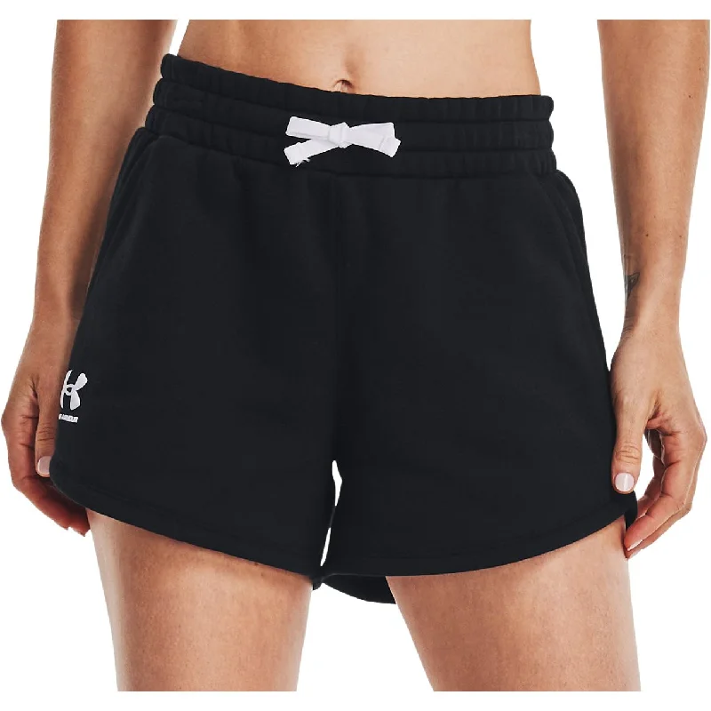 Stretch, Move, And Save On Yoga Clothing Under Armour Rival Fleece Womens Training Shorts - Black Stretch, Move, And Save On Yoga Clothing Under Armour Rival Fleece Womens Training Shorts - Black