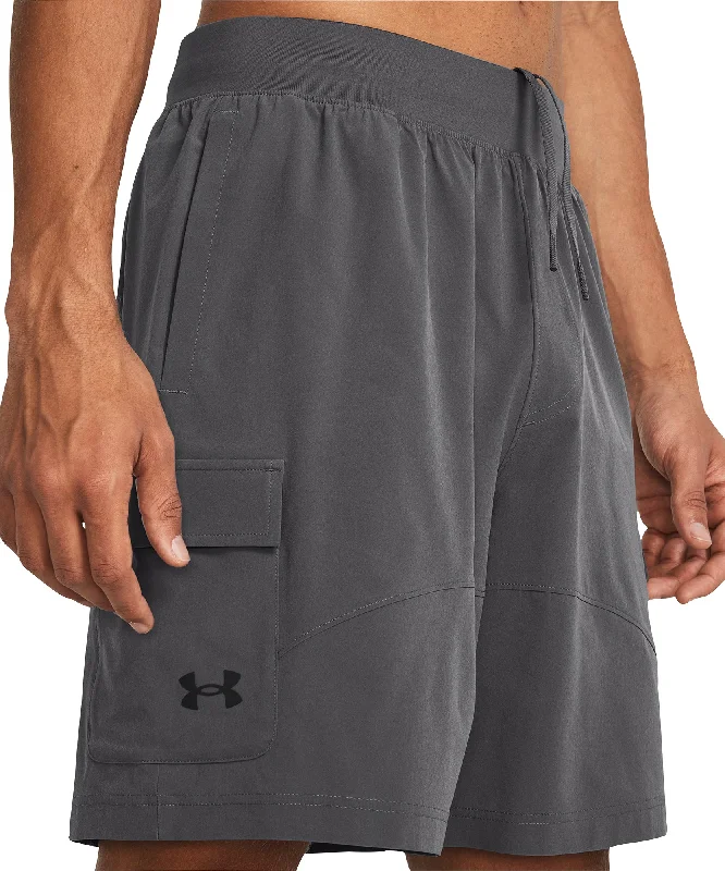 Limited-Stock Sale On Yoga Tops And Leggings Under Armour Stretch Woven Cargo Mens Training Shorts - Grey Limited-Stock Sale On Yoga Tops And Leggings Under Armour Stretch Woven Cargo Mens Training Shorts - Grey