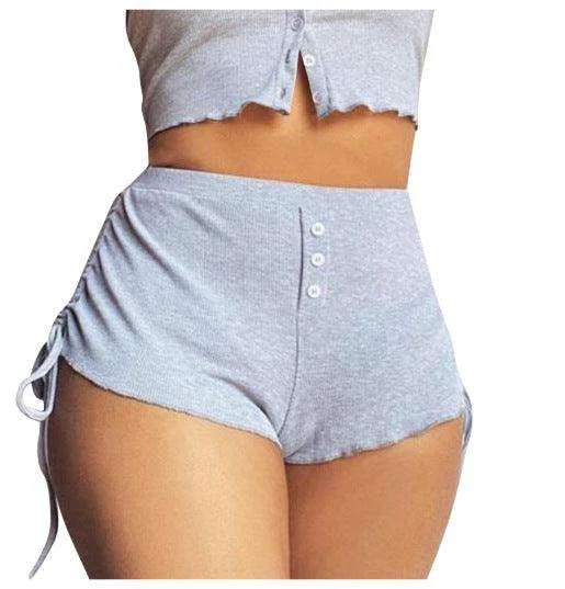 Look Good, Feel Good, And Save Big Women's Pants Printed Side Drawstring Shorts